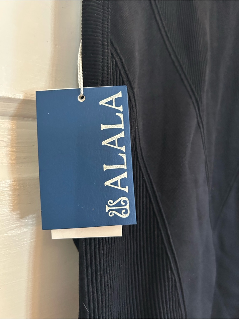 Alala Black Ribbed Mock Neck Athletic Tank - Picture 6 of 6